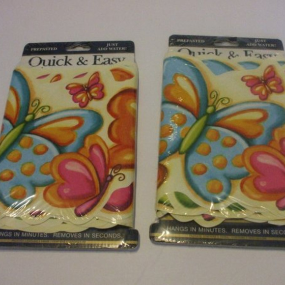 2 Packaged Butterfly Wallpaper Border Quick & Easy - Picture 1 of 2